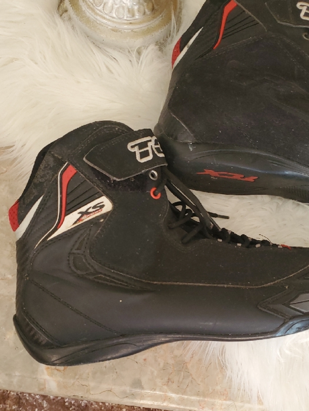 TCx Black High-Top Motocycle  Sneakers Boots Size 11 - Picture 9 of 17